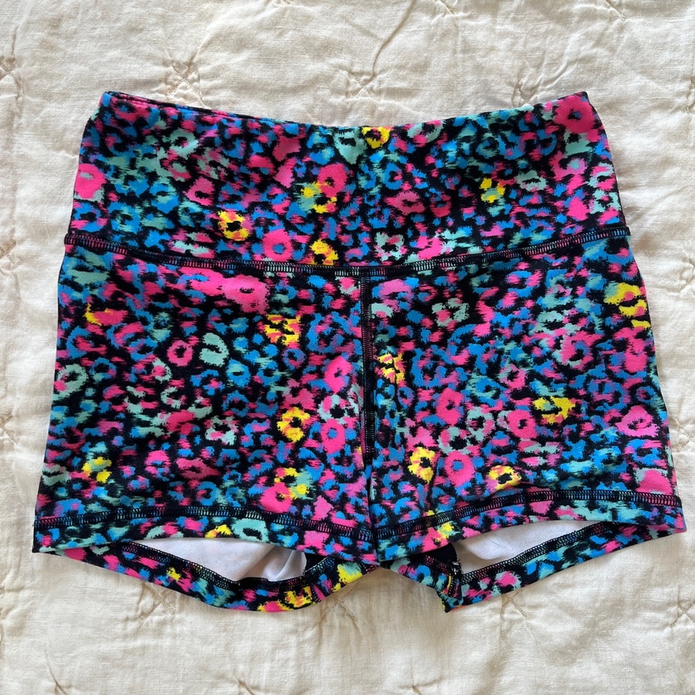 Fleo Miami Leopard Power High Rise short size small